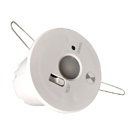 Factory direct supply of 2.5-inch LED emergency downlight, staircase, corridor, porch, balcony, embedded 2W emergency light wholesale