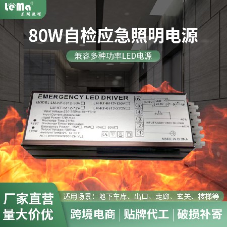 Spot supply adapter 50-80W self checking emergency lighting power supply compatible with various power LED power supplies