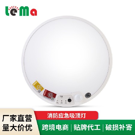 The manufacturer directly sells new LED fire emergency ceiling lights, corridor basement garage intelligent induction ceiling lights