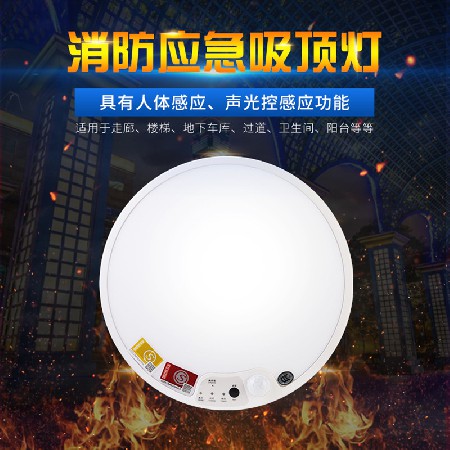 The manufacturer directly sells new LED fire emergency ceiling lights, corridor basement garage intelligent induction ceiling lights