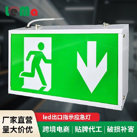 Foreign trade EXIT emergency exit indicator LED floor escape sign sign light