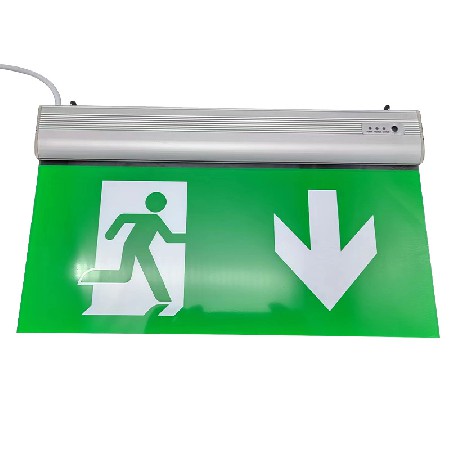 LED Acrylic Emergency Hanger Indicator Light Shopping Mall School Fire Evacuation Channel Toilet Sign Light Wholesale