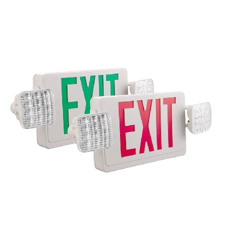 Emergency lighting combination light for foreign trade export emergency exits, multi-functional fire safety indicator light according to American regulations