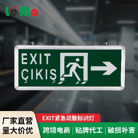 Foreign trade single side safety exit indicator light EXIT emergency evacuation sign light fire emergency indicator light